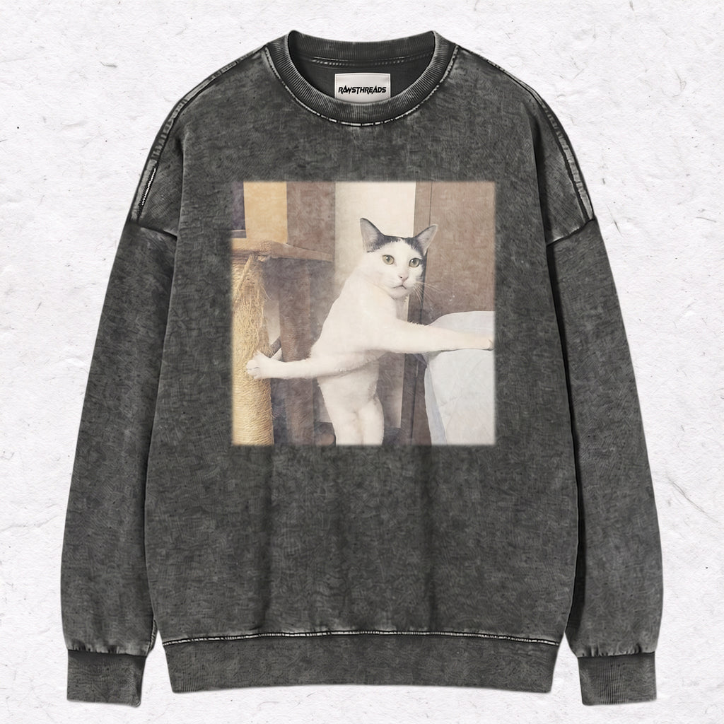 SILLY STANDING CAT TEE & SWEAT & HOOD