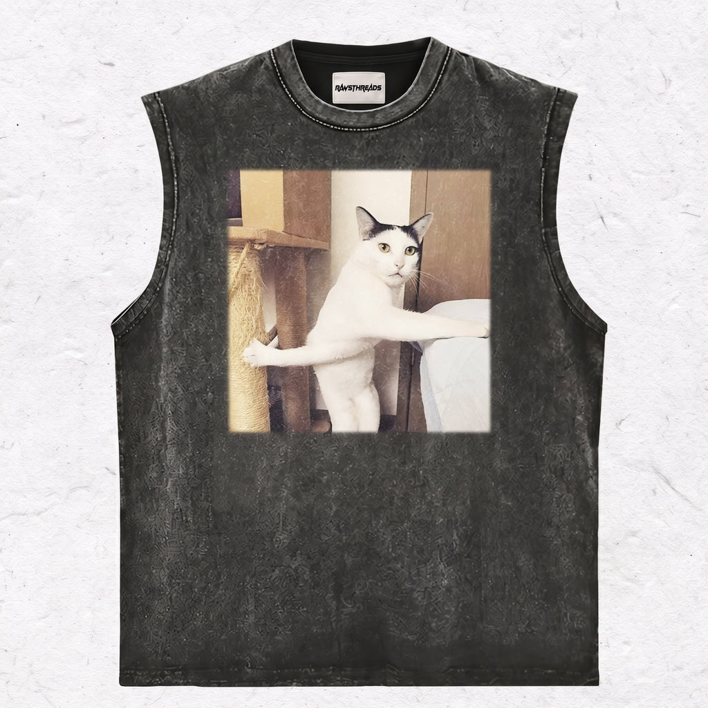 SILLY STANDING CAT TEE & SWEAT & HOOD