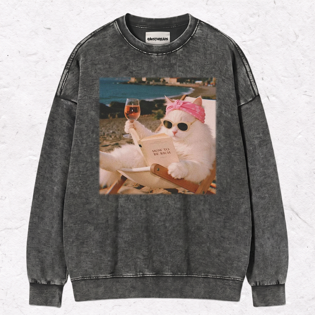LUXURY BEACH CAT TEE & SWEAT & HOOD