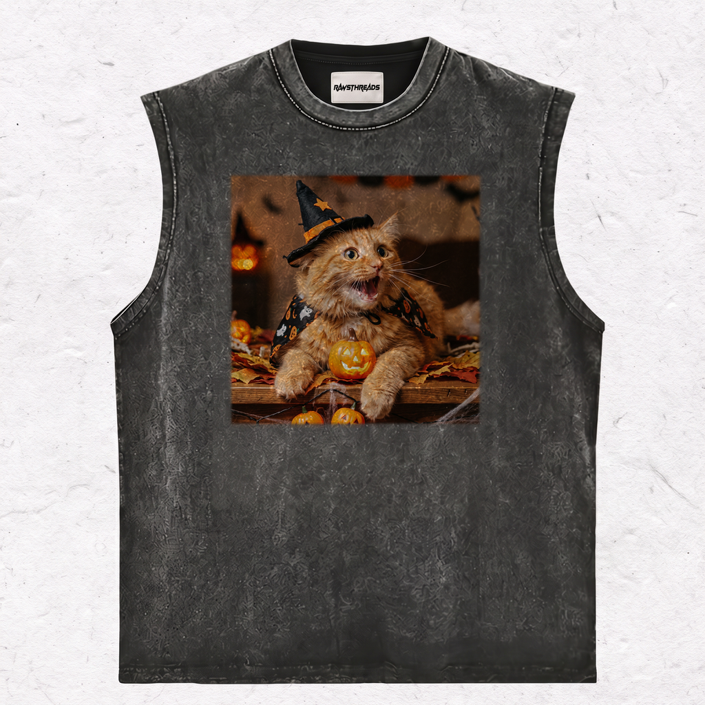 HALLOWEEN WITCH CAT TEE & SWEAT & HOOD