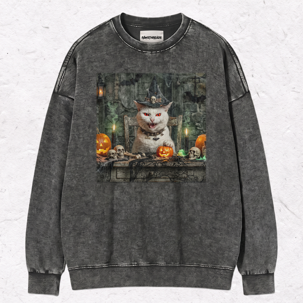 SPOOKY WIZARD KITTY TEE & SWEAT & HOOD