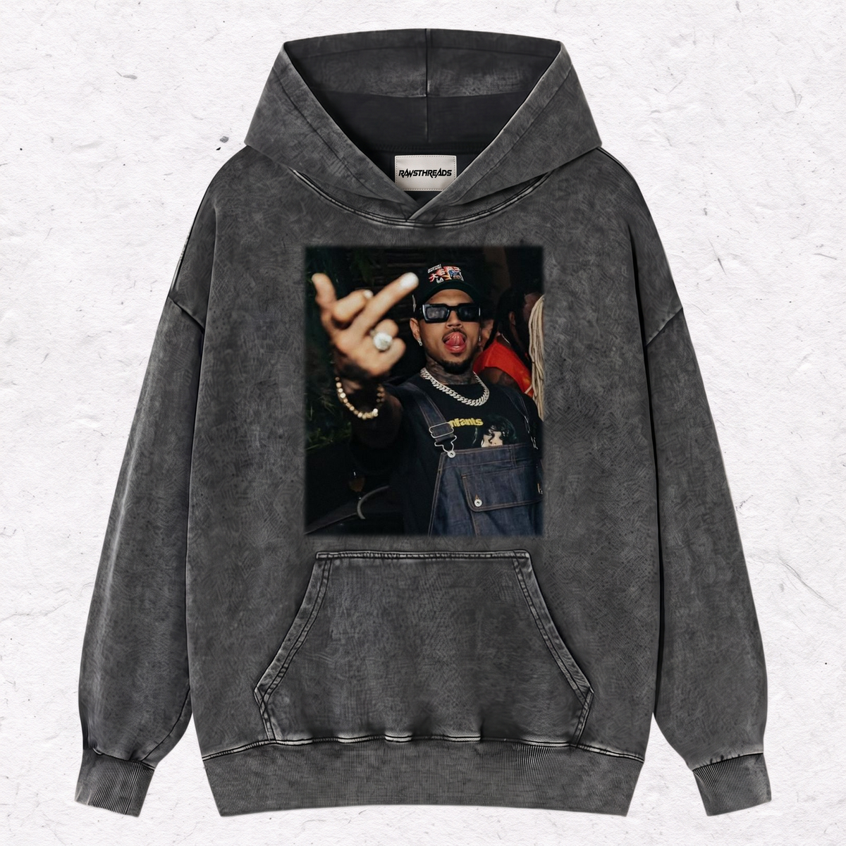 CHRIS BROWN MIDDLE FINGER TEE & SWEAT & HOOD
