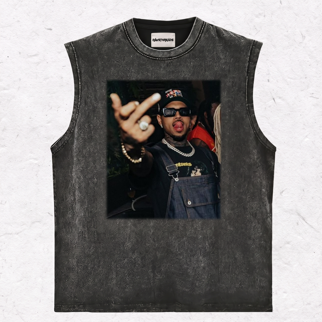 CHRIS BROWN MIDDLE FINGER TEE & SWEAT & HOOD