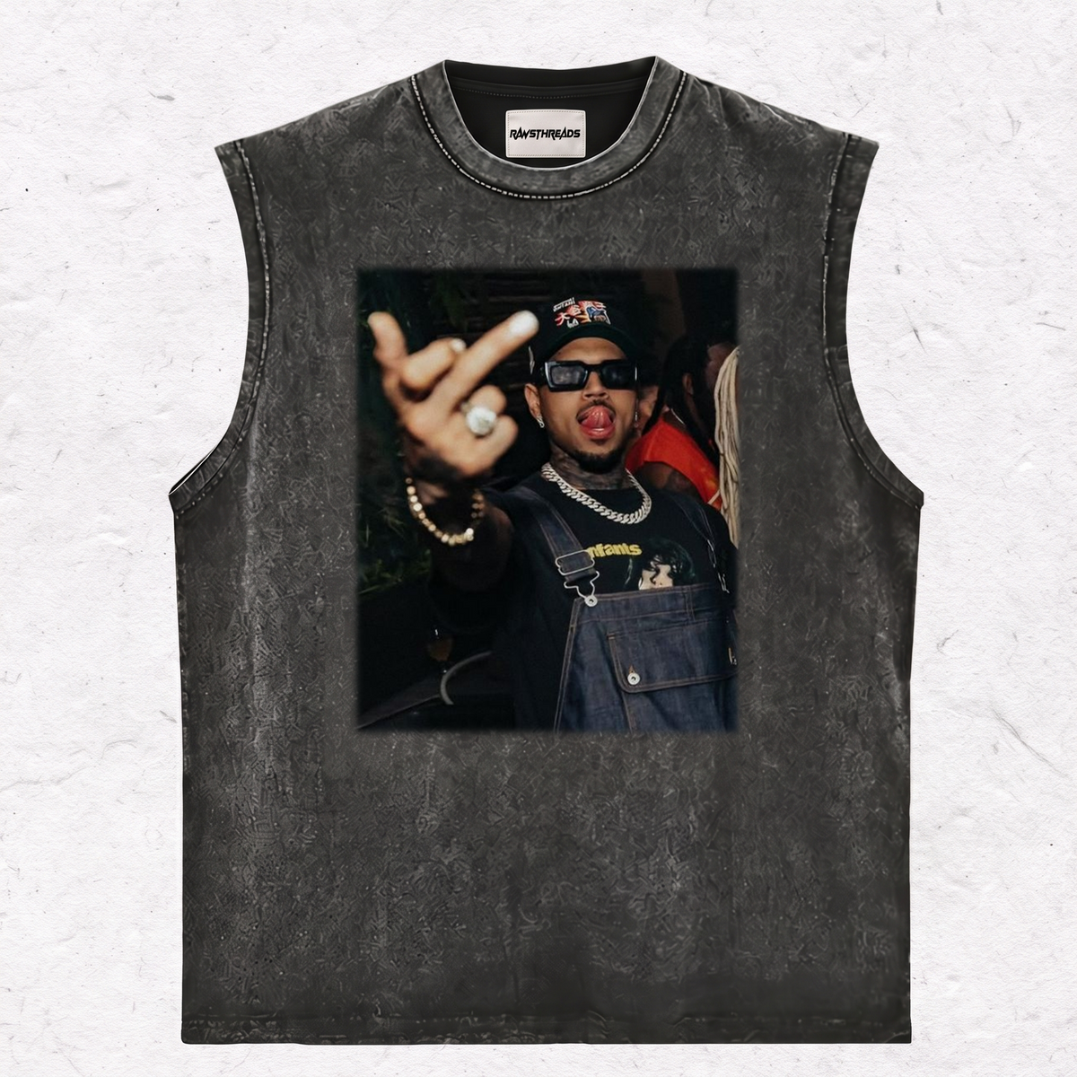 CHRIS BROWN MIDDLE FINGER TEE & SWEAT & HOOD