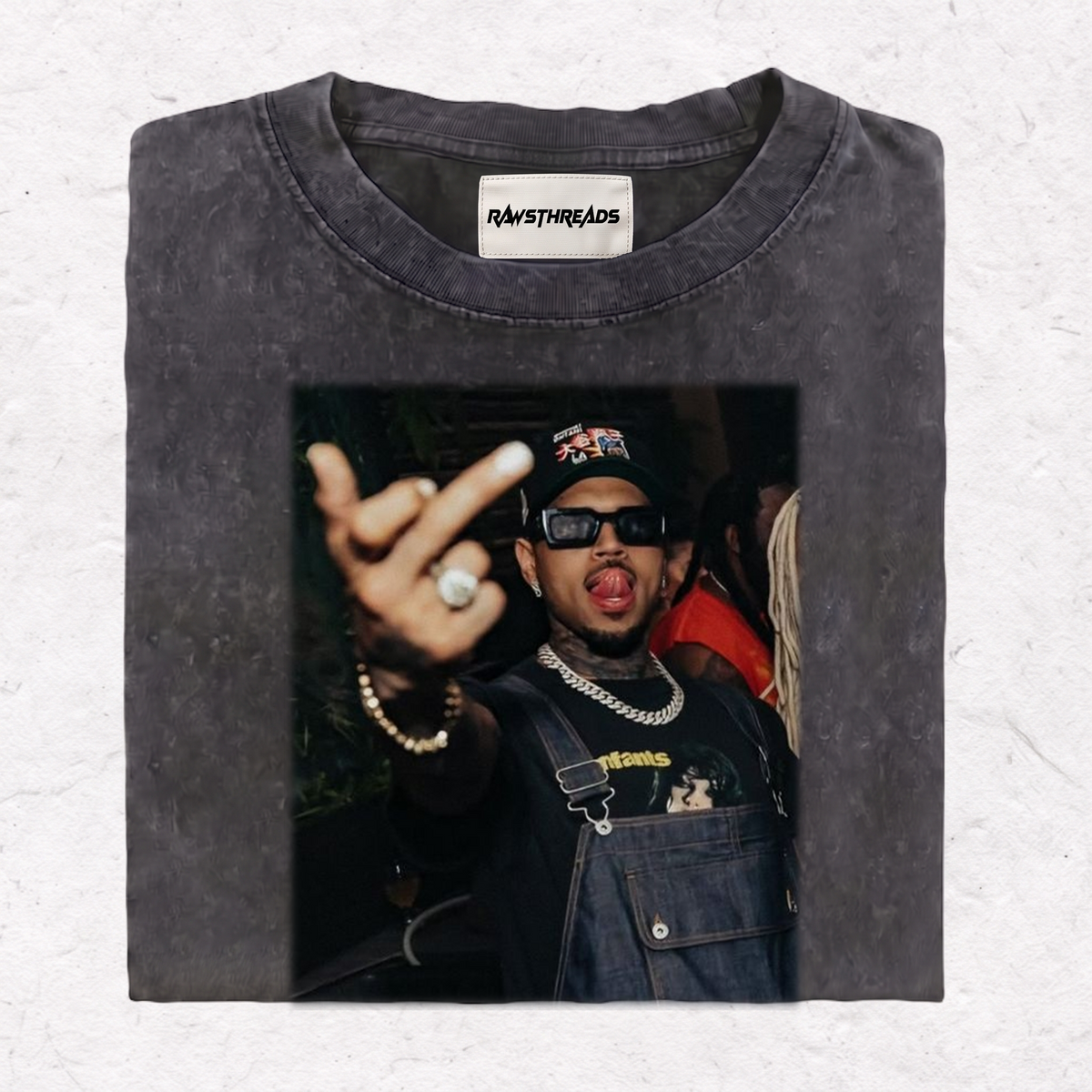 CHRIS BROWN MIDDLE FINGER TEE & SWEAT & HOOD
