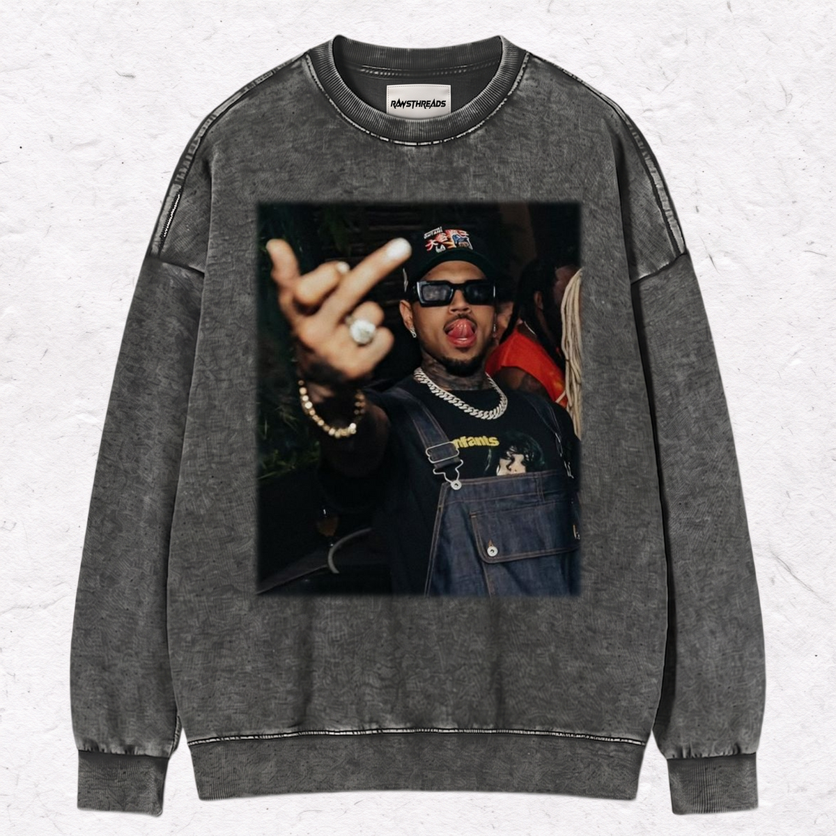 CHRIS BROWN MIDDLE FINGER TEE & SWEAT & HOOD