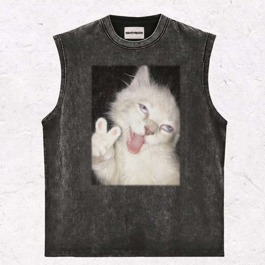 PEACE SIGN KITTEN TEE & SWEAT & HOOD