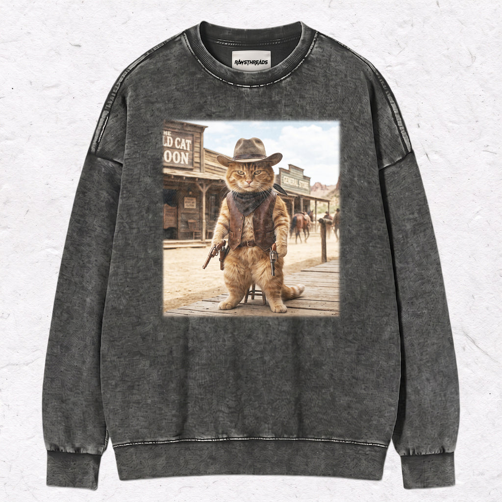 COWBOY GINGER CAT TEE & SWEAT & HOOD