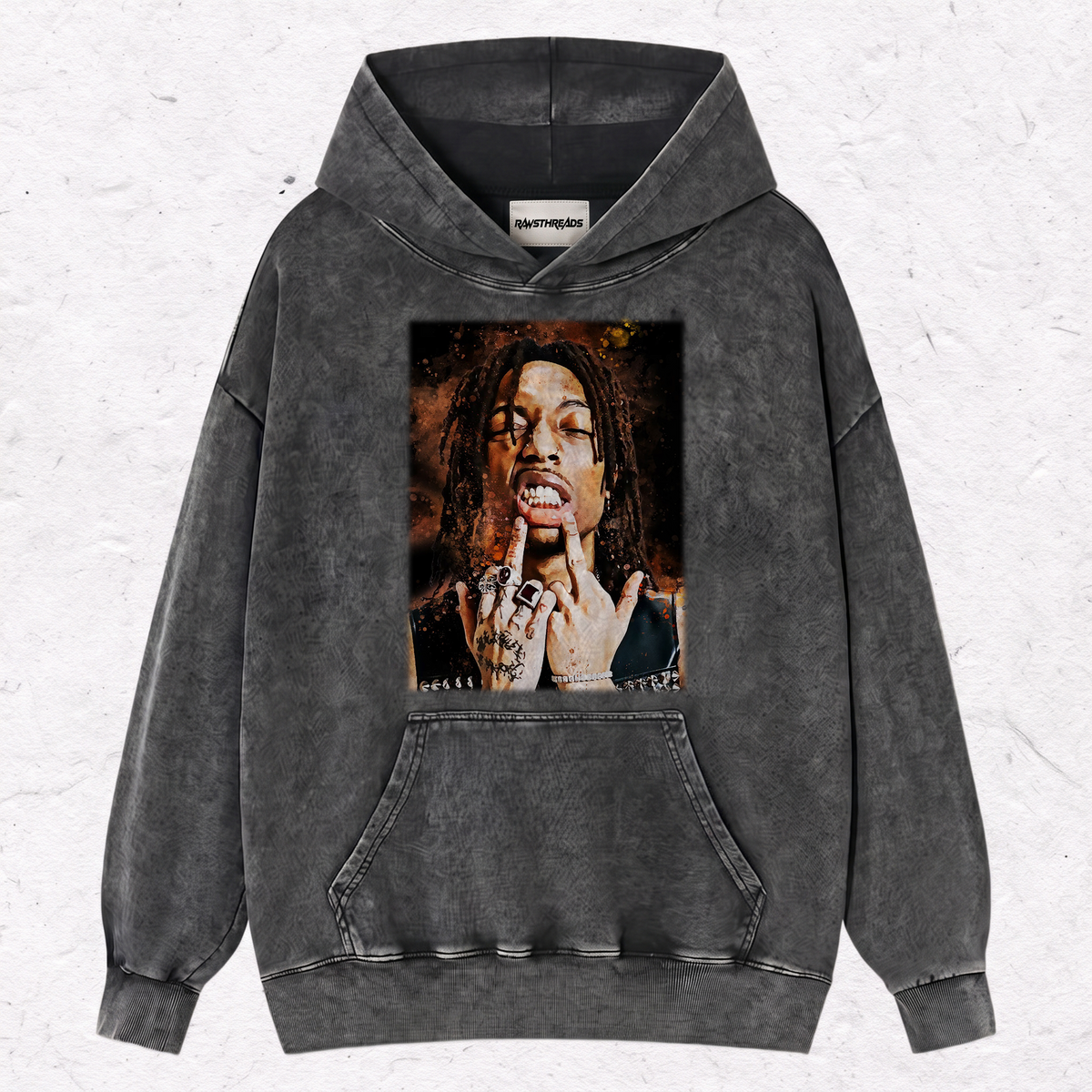 LIL TECCA MIDDLE FINGER TEE & SWEAT & HOOD