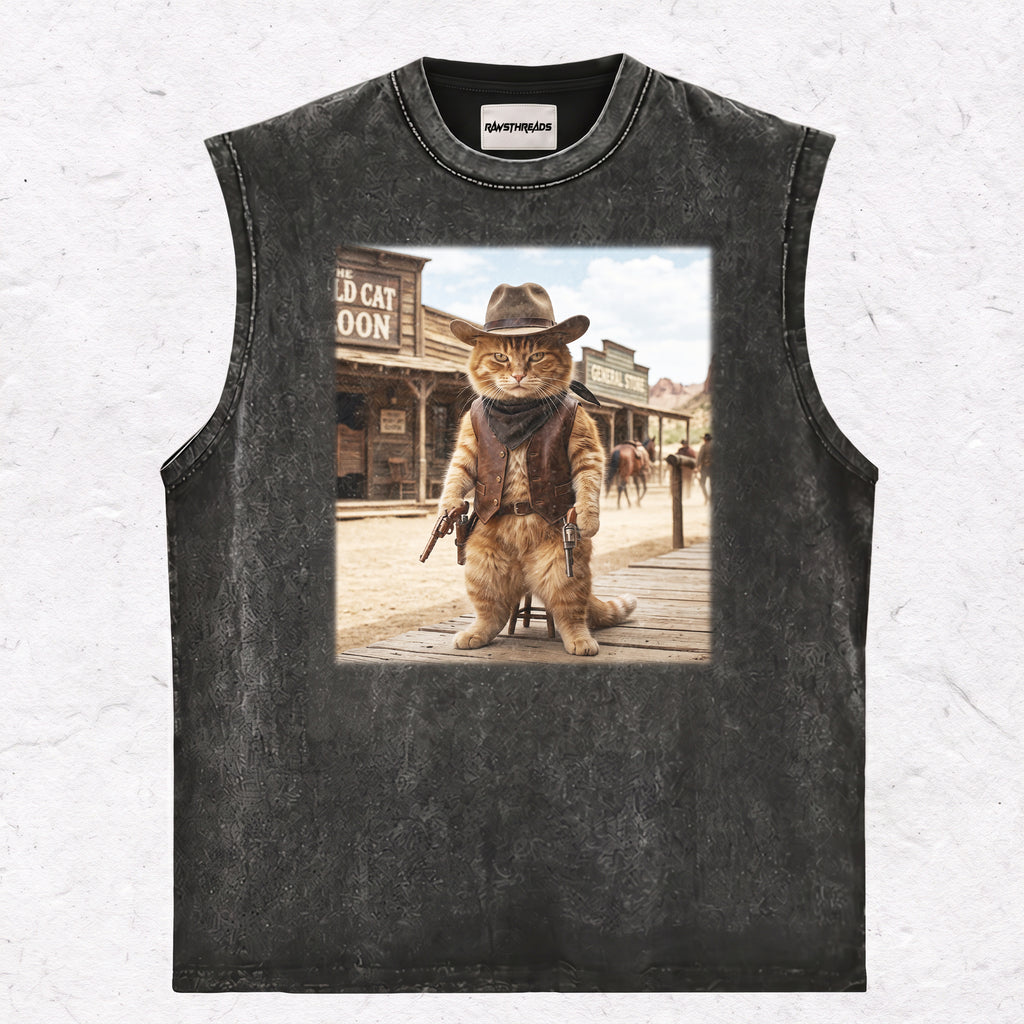 COWBOY GINGER CAT TEE & SWEAT & HOOD