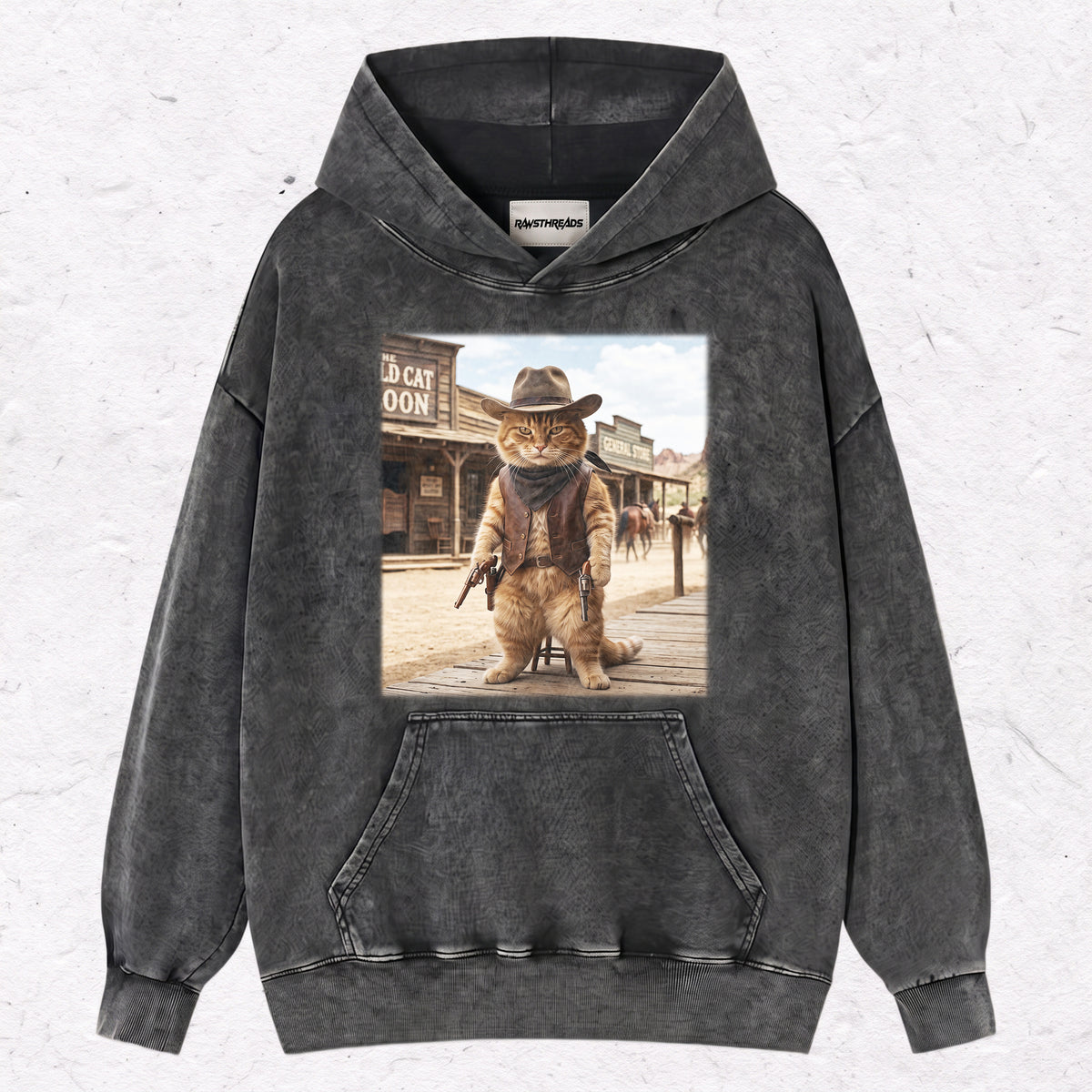 COWBOY GINGER CAT TEE & SWEAT & HOOD