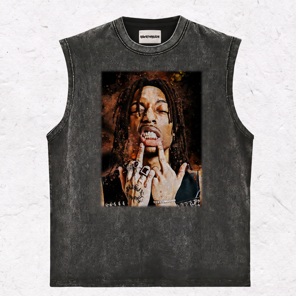 LIL TECCA MIDDLE FINGER TEE & SWEAT & HOOD
