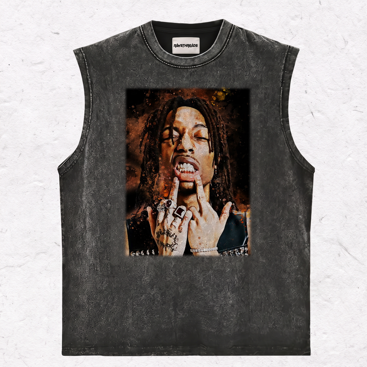 LIL TECCA MIDDLE FINGER TEE & SWEAT & HOOD