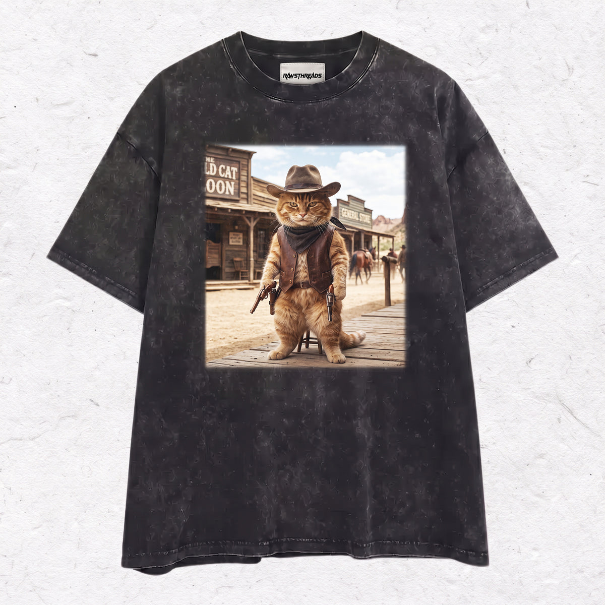 COWBOY GINGER CAT TEE & SWEAT & HOOD