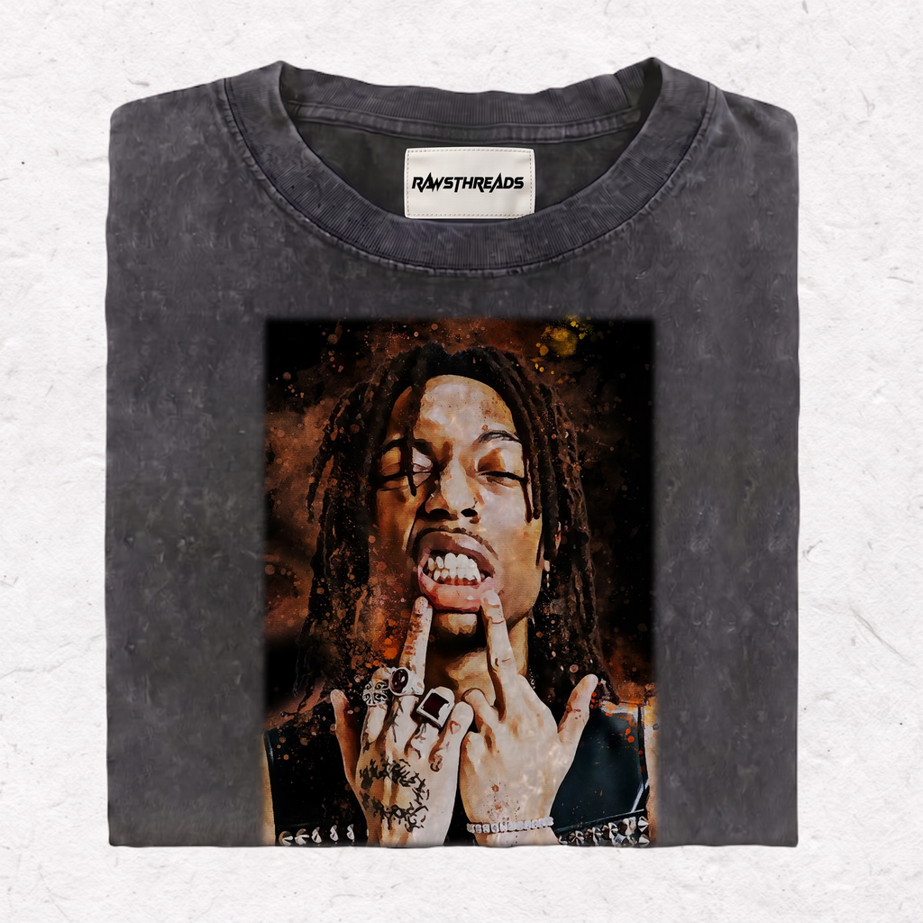 LIL TECCA MIDDLE FINGER TEE & SWEAT & HOOD