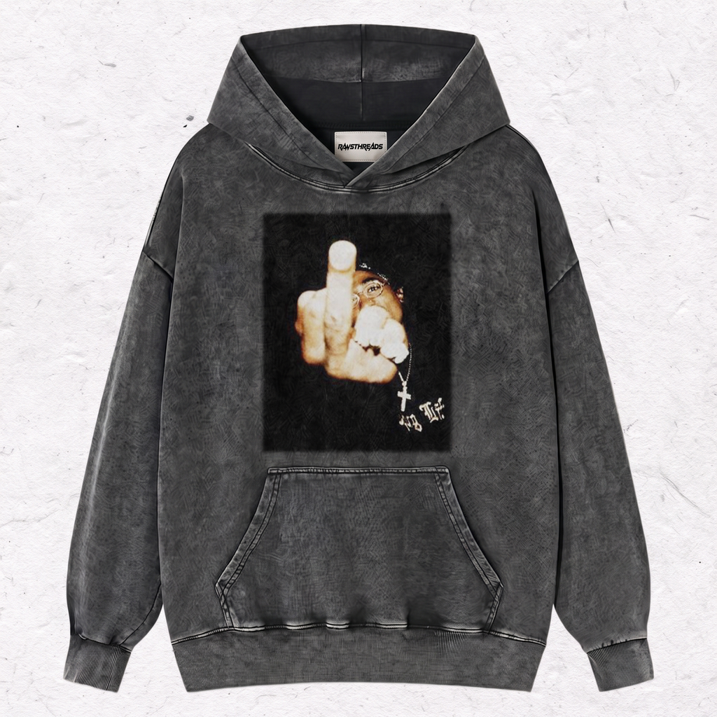 2 PAC MIDDLE FINGER TEE & SWEAT & HOOD