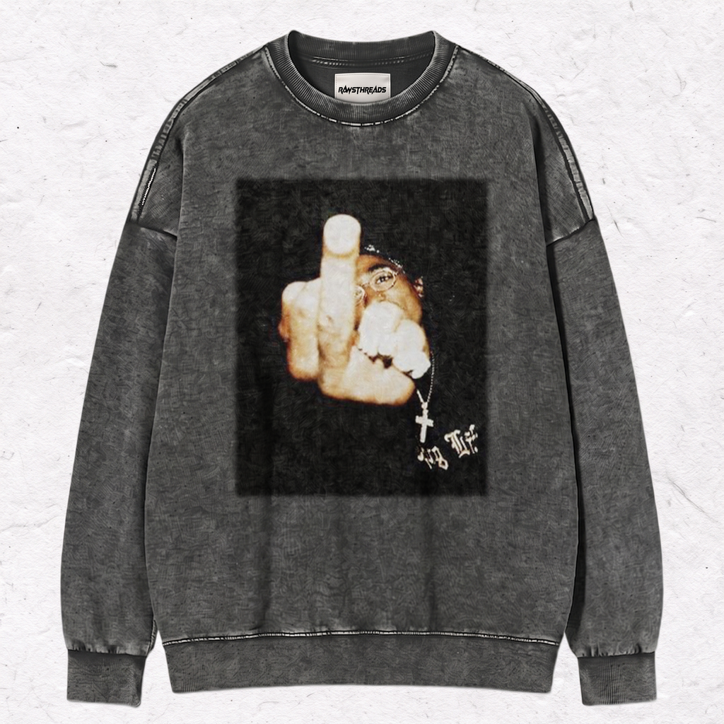 2 PAC MIDDLE FINGER TEE & SWEAT & HOOD