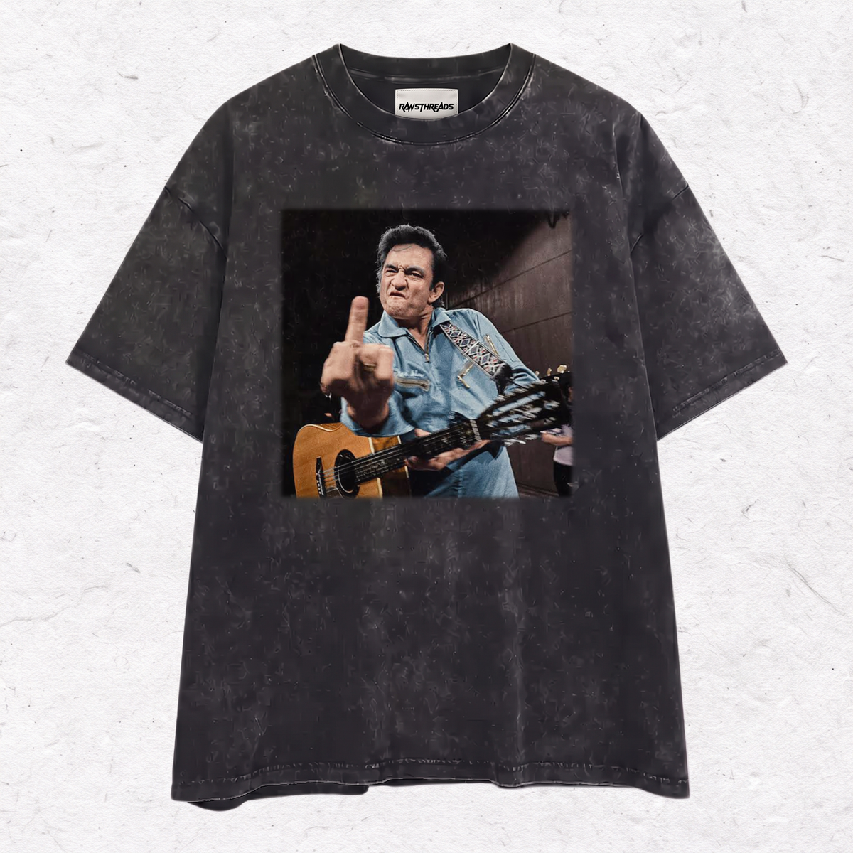 JOHNNY CASH MIDDLE FINGER TEE & SWEAT & HOOD