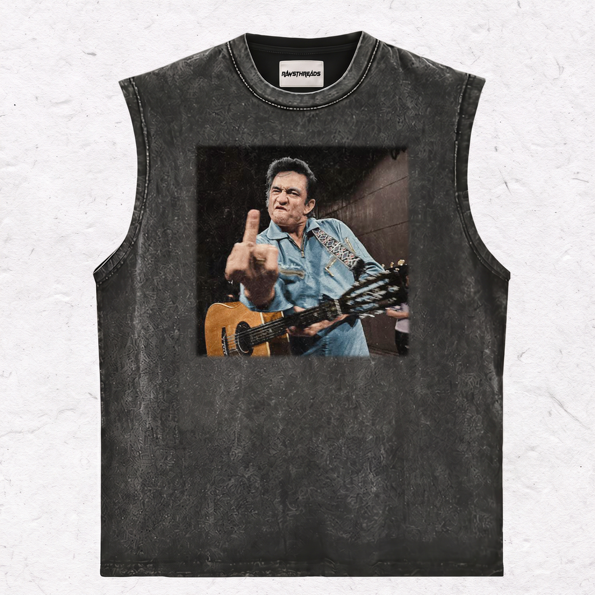 JOHNNY CASH MIDDLE FINGER TEE & SWEAT & HOOD