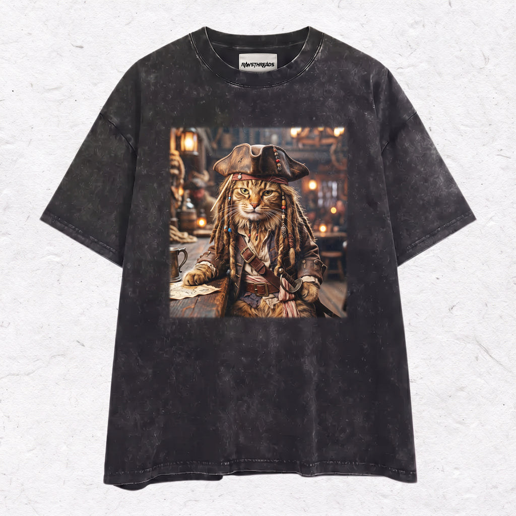 CAPTAIN PIRATE CAT TEE & SWEAT & HOOD