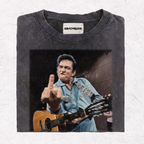 JOHNNY CASH MIDDLE FINGER TEE & SWEAT & HOOD