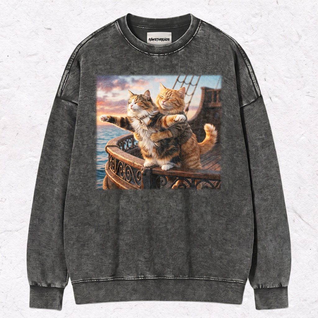 TITANIC STYLE CATS TEE & SWEAT & HOOD