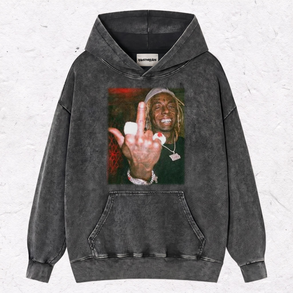 LIL WAYNE V2 MIDDLE FINGER TEE & SWEAT & HOOD