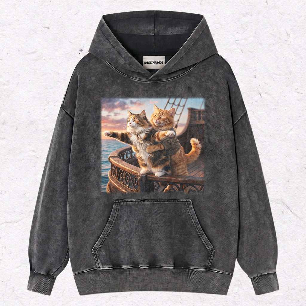 TITANIC STYLE CATS TEE & SWEAT & HOOD