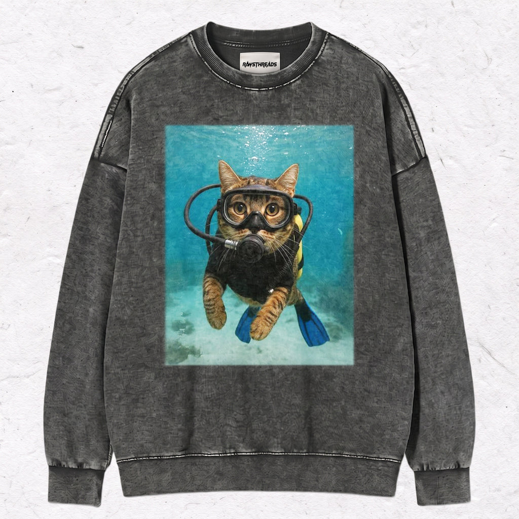 OCEAN EXPLORER FELINE TEE & SWEAT & HOOD