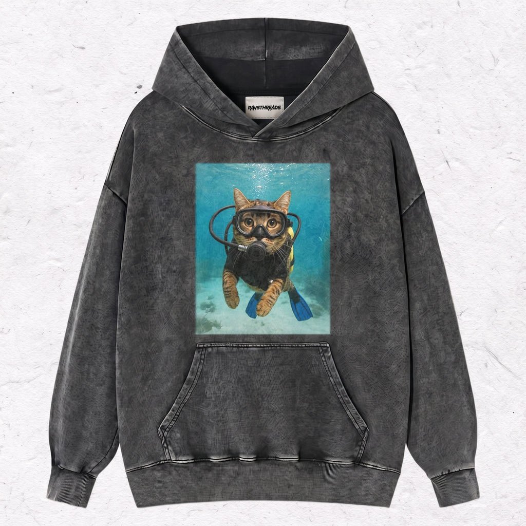 OCEAN EXPLORER FELINE TEE & SWEAT & HOOD